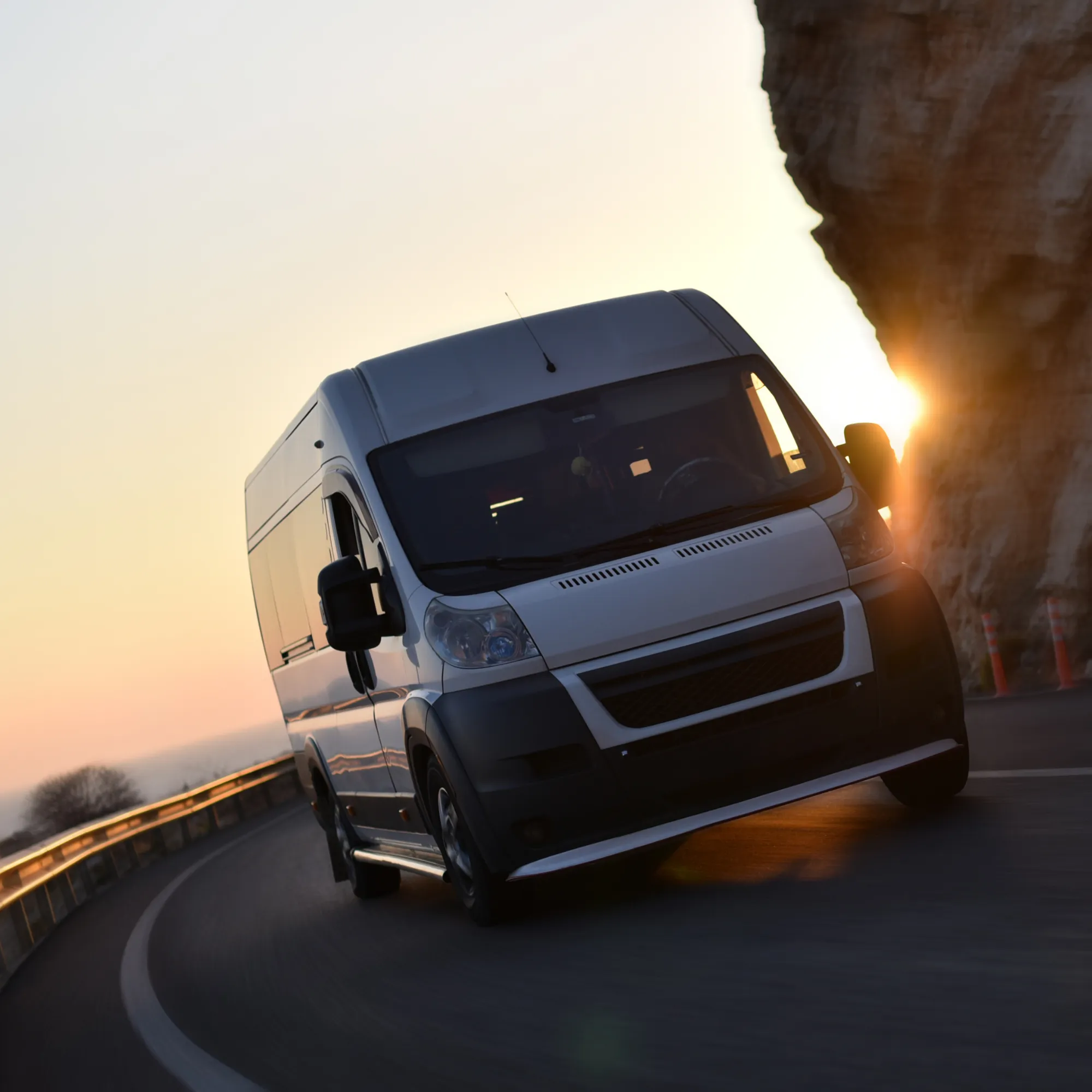 van driving 